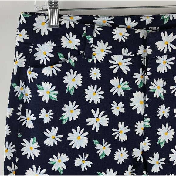 Old Navy Pants Womens 6 Multicolor Floral Print Pixie Ankle Leg Pant NWT - Picture 3 of 10
